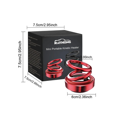 Solar Powered Car Radiator Fan - Portable Mini Vibration Heat Dissipation Cooler