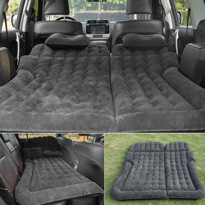 Premium Inflatable Car Travel Bed - 2-in-1 SUV Air Mattress with Soft Flocking Surface