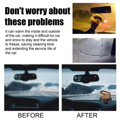 Solar Powered Car Radiator Fan - Portable Mini Vibration Heat Dissipation Cooler