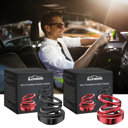 Solar Powered Car Radiator Fan - Portable Mini Vibration Heat Dissipation Cooler