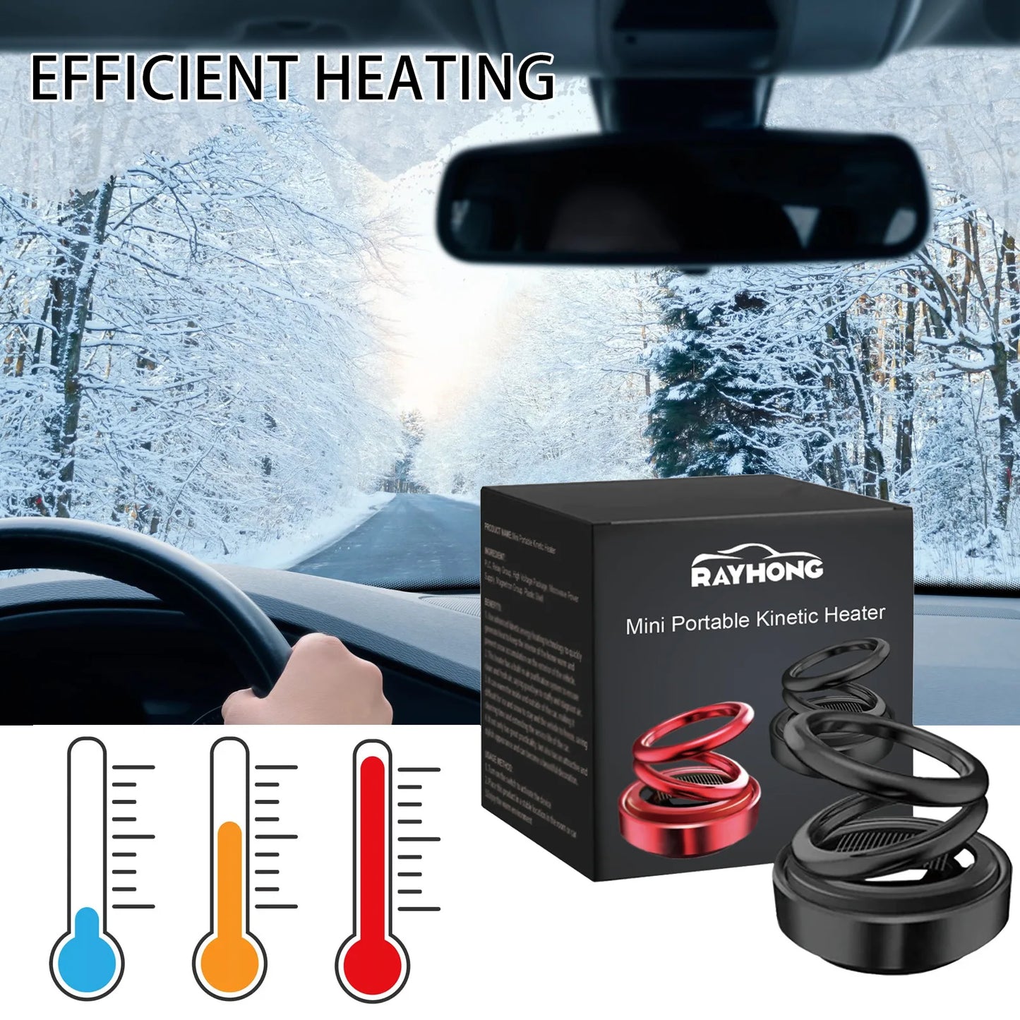 Solar Powered Car Radiator Fan - Portable Mini Vibration Heat Dissipation Cooler